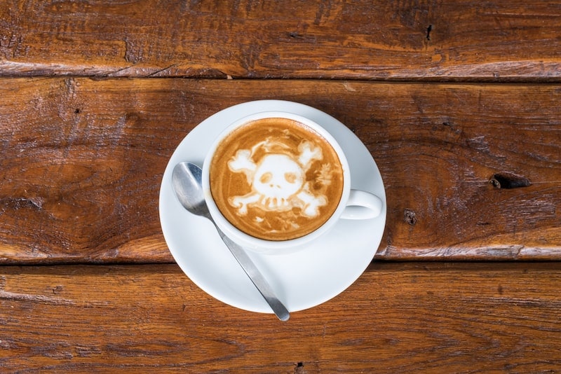 death by coffee caffeine overdose