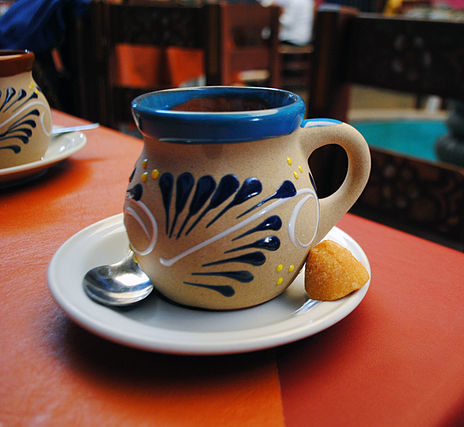 传统的墨西哥咖啡杯